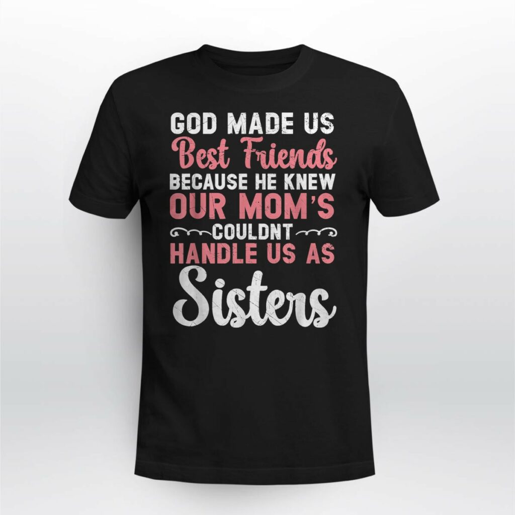 Best Friends Forever Squad T Shirt BFF Bestie Friendship Matching Tee Unisex Black (Size L) (2)