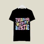 Friends Twinning With My Bestie T Shirt Spirit Week Matching Tee Unisex Black (Size L) (3)